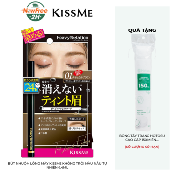 Bút Nhuộm Lông Mày Kissme Không Trôi Màu Nâu Tự Nhiên 0.4ml