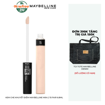 Kem Che Khuyết Điểm Maybelline Mịn Lì 15 Fair 6.8ml