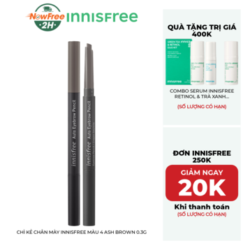 Chì Kẻ Chân Mày innisfree Màu 4 Ash Brown 0.3g