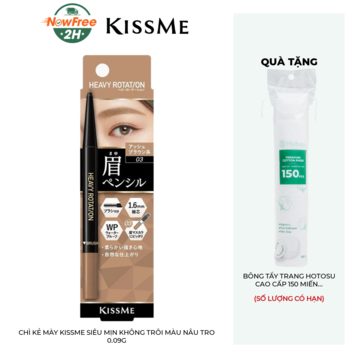 Chì Kẻ Mày Kissme Siêu Mịn Không Trôi Màu Nâu Tro 0.09g