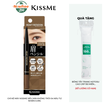 Chì Kẻ Mày Kissme Siêu Mịn Không Trôi 04 Nâu Tự Nhiên 0.09g
