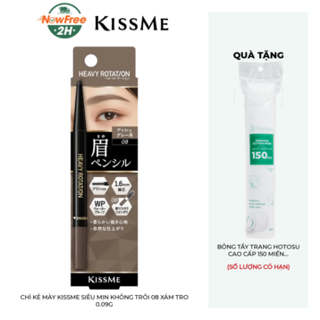 Chì Kẻ Mày Kissme Siêu Mịn Không Trôi 08 Xám Tro 0.09g