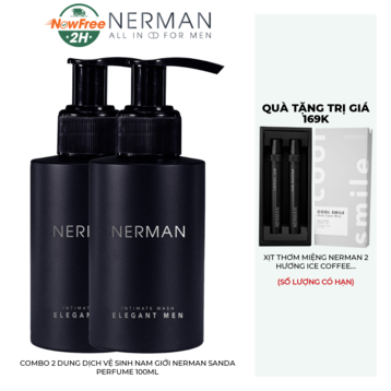 Combo 2 Dung Dịch Vệ Sinh Nam Giới Nerman Sanda Perfume 100ml