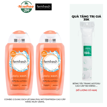 Combo 2 Dung Dịch Vệ Sinh Phụ Nữ Femfresh Cao Cấp Hằng Ngày 250ml