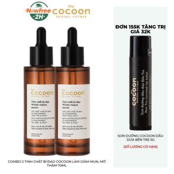 Combo 2 Tinh Chất Bí Đao Cocoon Làm Giảm Mụn, Mờ Thâm 70ml