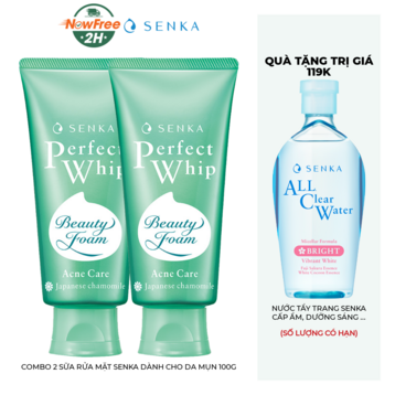 Combo 2 Sữa Rửa Mặt Senka Dành Cho Da Mụn 100g