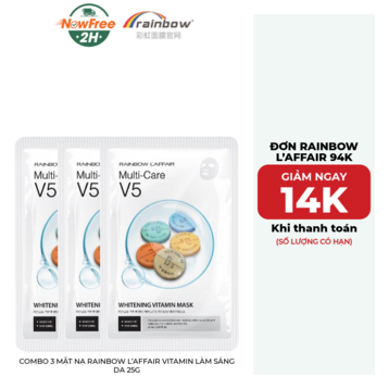 Combo 3 Mặt Nạ Rainbow L’affair Vitamin Làm Sáng Da 25g