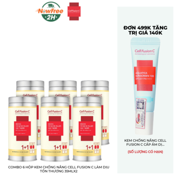 Combo 6 Hộp Kem Chống Nắng Cell Fusion C Làm Dịu Tổn Thương 35mlx2