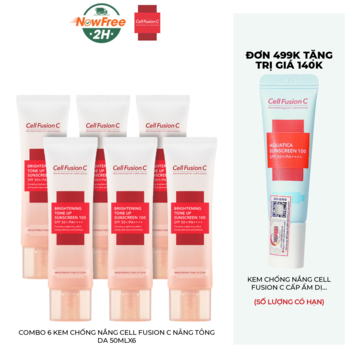 Combo 6 Kem Chống Nắng Cell Fusion C Nâng Tông Da 50mlx6