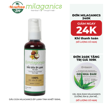 Dầu Dừa Milaganics Ép Lạnh Tinh Khiết 100ml