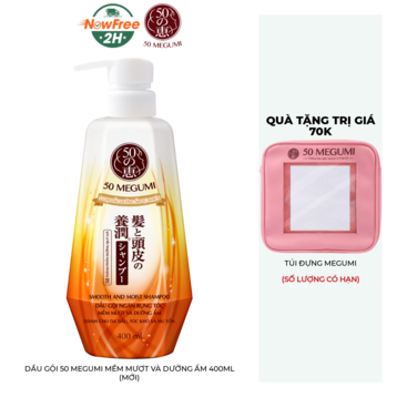 Dầu Gội 50 Megumi Mềm Mượt Và Dưỡng Ẩm 400ml (Mới)