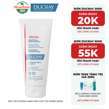 Dầu Gội Ducray Dạng Kem Cho Tóc Nhờn 200ml
