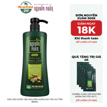 Dầu Gội Dược Liệu Nguyên Xuân Cho Tóc Hư Tổn 660ml