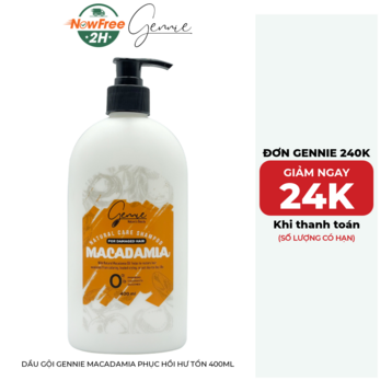 Dầu Gội Gennie Macadamia Phục Hồi Hư Tổn 400ml