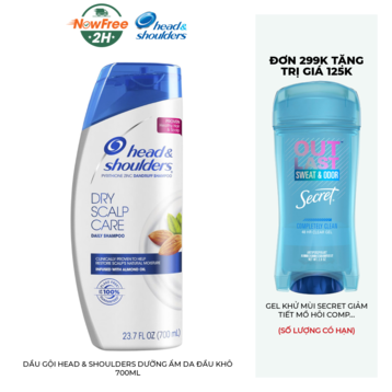 Dầu Gội Head &amp; Shoulders Dưỡng Ẩm Da Đầu Khô 700ml