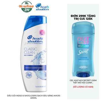 Dầu Gội Head &amp; Shoulders Sạch Sâu Sảng Khoái 400ml