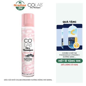 Dầu Gội Khô Colab Dreamer Hương Mộng Mơ 200ml