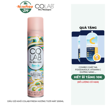 Dầu Gội Khô Colab Fresh Hương Tươi Mát 200ml