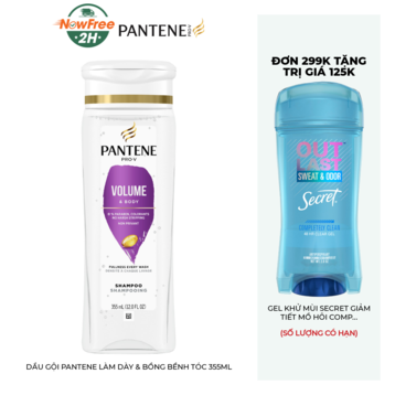 Dầu Gội Pantene Làm Dày &amp; Bồng Bềnh Tóc 355ml
