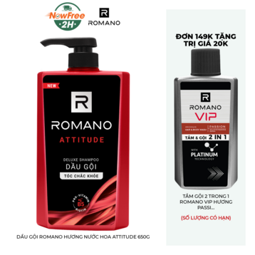 Dầu Gội Romano Hương Nước Hoa Attitude 650g