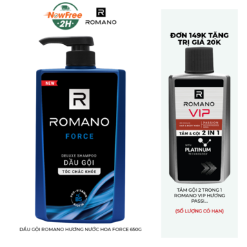 Dầu Gội Romano Hương Nước Hoa Force 650g