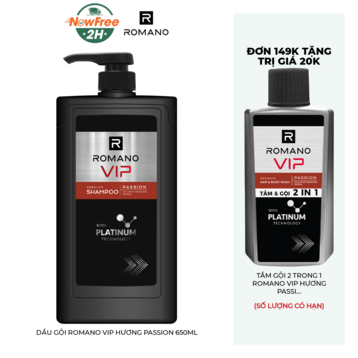 Dầu Gội Romano Vip Hương Passion 650ml