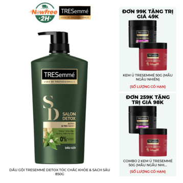 Dầu Gội TRESemmé Detox Tóc Chắc Khỏe &amp; Sạch Sâu 850g
