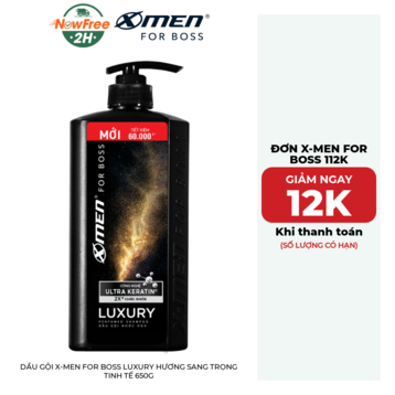 Dầu Gội X-Men For Boss Luxury Hương Sang Trọng Tinh Tế 650g