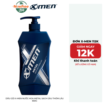 Dầu Gội X-Men Nước Hoa Metal Sạch Gàu Thơm Lâu 650g
