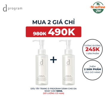 Dầu Tẩy Trang d program Dành Cho Da Nhạy Cảm 120ml