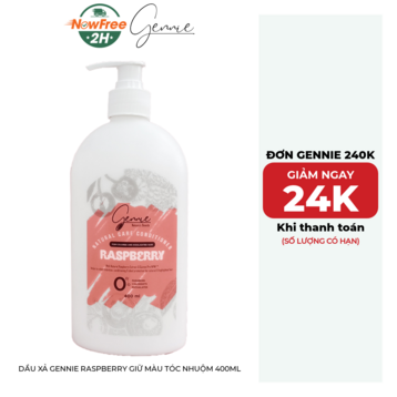 Dầu Xả Gennie Raspberry Giữ Màu Tóc Nhuộm 400ml