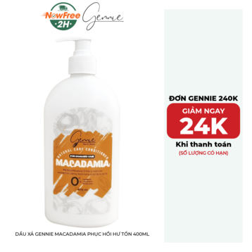 Dầu Xả Gennie Macadamia Phục Hồi Hư Tổn 400ml