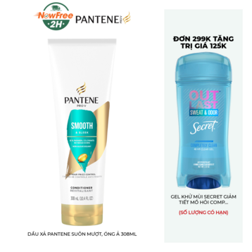 Dầu Xả Pantene Suôn Mượt, Óng Ả 308ml