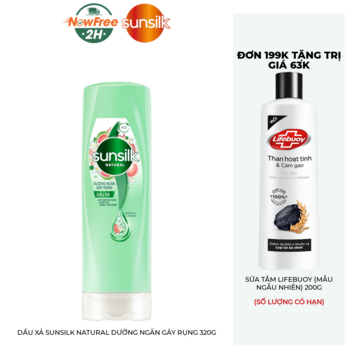 Dầu Xả Sunsilk Natural Dưỡng Ngăn Gãy Rụng 320g
