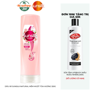 Dầu Xả Sunsilk Natural Mềm Mượt Tỏa Hương 320g