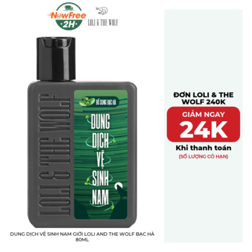 Dung Dịch Vệ Sinh Nam Giới Loli And The Wolf Bạc Hà 80ml