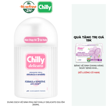 Dung Dịch Vệ Sinh Phụ Nữ Chilly Delicato Dịu Êm 200ml