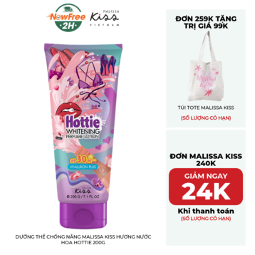 Dưỡng Thể Chống Nắng Malissa Kiss Hương Nước Hoa Hottie 200g