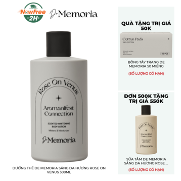 Dưỡng Thể De Memoria Sáng Da Hương Rose On Venus 300ml