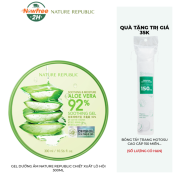 Gel Dưỡng Ẩm Nature Republic Chiết Xuất Lô Hội 300ml