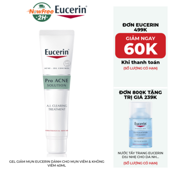 Gel Giảm Mụn Eucerin Dành Cho Mụn Viêm &amp; Không Viêm 40ml