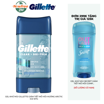 Gel Khử Mùi Gillette Giảm Tiết Mồ Hôi Hương Arctic Ice 107g