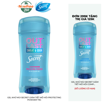 Gel Khử Mùi Secret Giảm Tiết Mồ Hôi Protecting Powder 73g