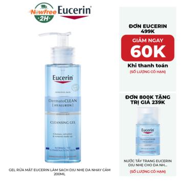 Gel Rửa Mặt Eucerin Làm Sạch Dịu Nhẹ Da Nhạy Cảm 200ml