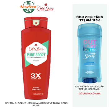 Gel Tắm Old Spice Hương Năng Động Và Thành Công 532ml
