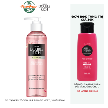 Gel Tạo Kiểu Tóc Double Rich Giữ Nếp Tự Nhiên 250ml