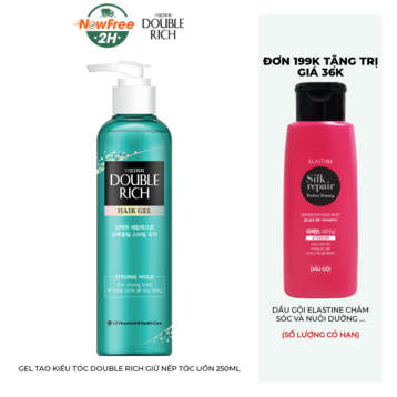 Gel Tạo Kiểu Tóc Double Rich Giữ Nếp Tóc Uốn 250ml