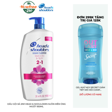 Dầu Gội Xả 2in1 Head &amp; Shoulders Suôn Mềm Óng Mượt 930ml