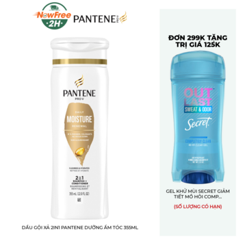 Dầu Gội Xả 2in1 Pantene Dưỡng Ẩm Tóc 355ml