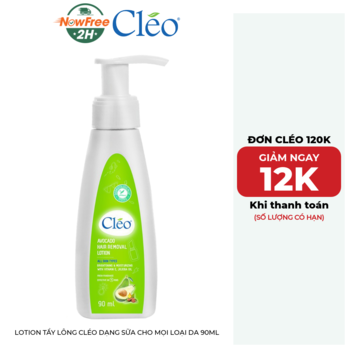 Lotion Tẩy Lông Cléo Dạng Sữa Cho Mọi Loại Da 90ml